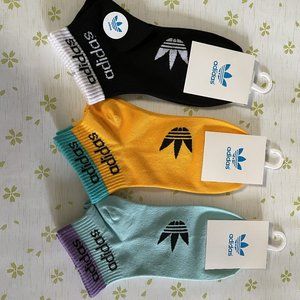 Adidas Black yellow blue socks